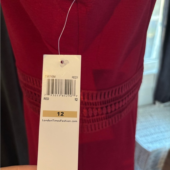London Times Red Mini Dress - Picture 4 of 6